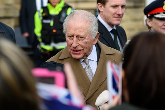 Lone heckler barracks King Charles on visit to Clitheroe