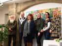A vibrant piece of artwork created by local schoolchildren has gone on display at Clitheroe Castle Museum organised jointly by Castle Museum Manager Claire Sutton and Caroline Holden from Community Rail Lancashire