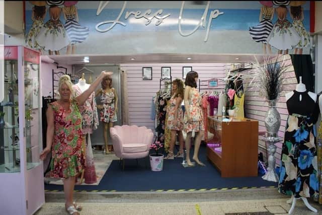 Jeanette Chapman has fulfilled her dream to open her own business, Dress Up, in Burnley Market Hall