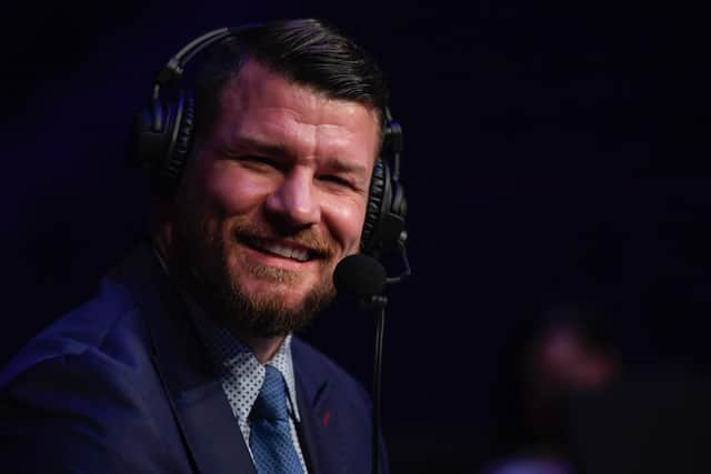 JACKSONVILLE, FL - MAY 16: UFC Announcer Michael Bisping looks on during UFC Fight Night at VyStar Veterans Memorial Arena on May 16, 2020 in Jacksonville, Florida.