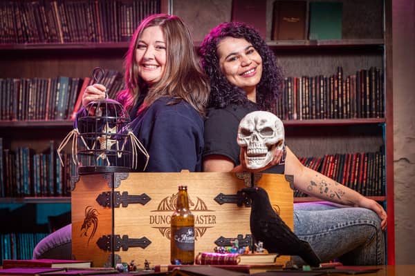 Amy Goldslack and Kirsty Lauder, founders of Burnley group Women Who D&D, which teaches the basics of Dungeons and Dragons to women/fem-presenting and non-binary folk.Credit: Andy Ford Photography