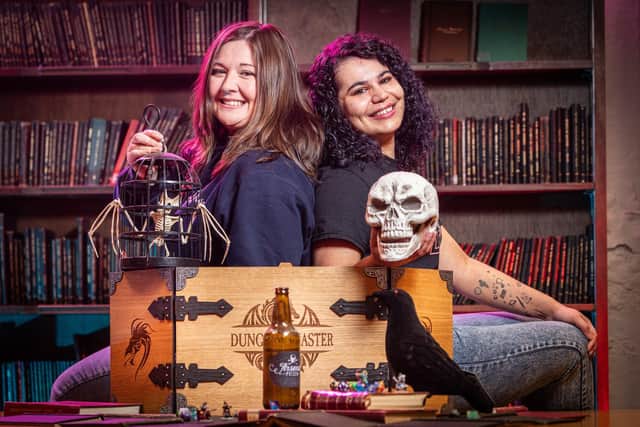 Amy Goldslack and Kirsty Lauder, founders of Burnley group Women Who D&D, which teaches the basics of Dungeons and Dragons to women/fem-presenting and non-binary folk.Credit: Andy Ford Photography