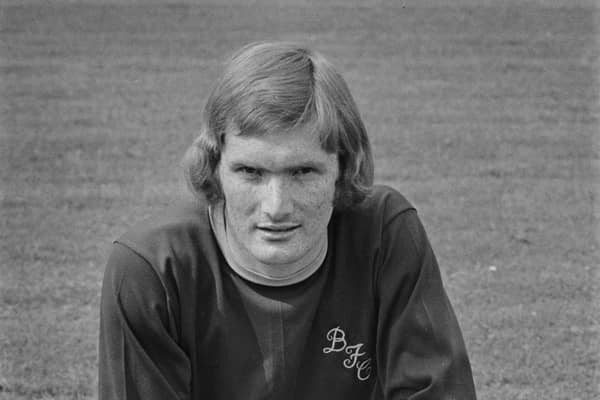Welsh footballer Leighton James of League Division One team Burnley FC at the start of the 1973-74 football season, UK, 10th August 1973.  (Photo by Evening Standard/Hulton Archive/Getty Images)