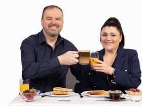 Burnley man Paul Walsh, who has launched his own business at the age of 57, with Tracy Heatley, a marketing mentor and director of BoB Club North West Networking groups, who has been supporting Paul in opening his new second business.