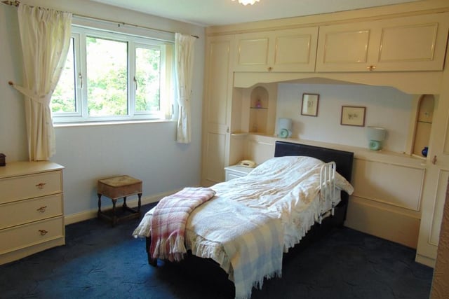 One of the spacious bedrooms