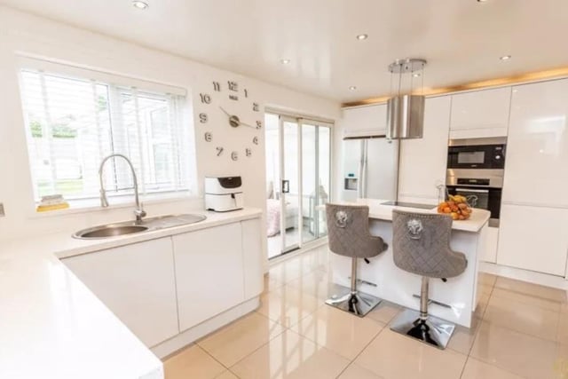 This gorgeous kitchen is just one amazing feature of this three bed house in Nelson - yours for around £250,000