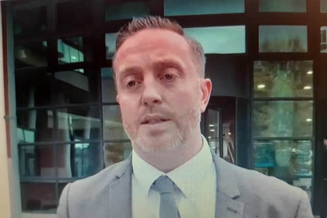 This is DCI Allen Davies , who spoke to the media after Andrew John Burfield (51) was jailed for life this morning at Preston Crown Court for the murder of Katie Kenyon
