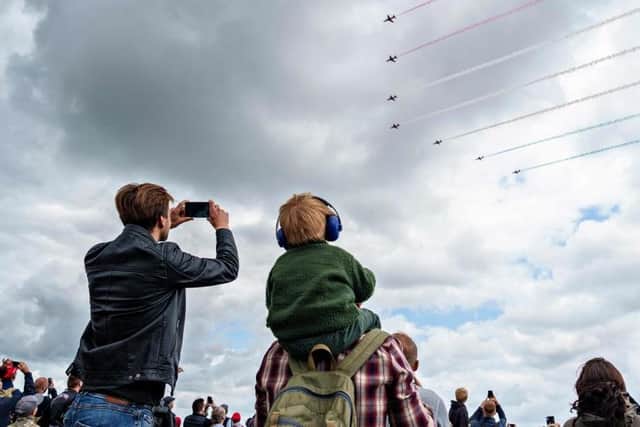The Red Arrows will be flying over Lancashire this weekend