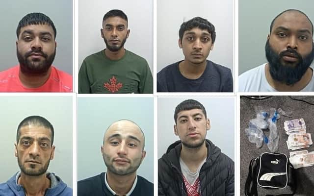 The seven men jailed for their part in helping run an organised crime group in Burnley