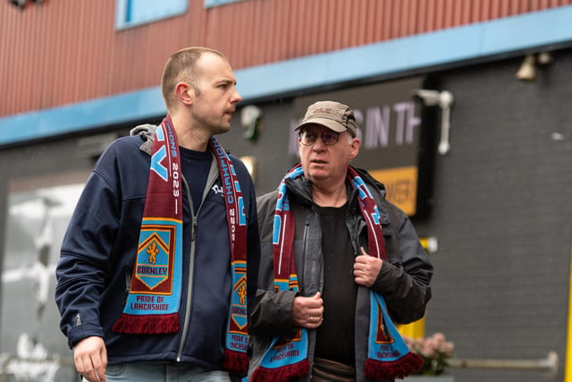 Burnley fans arrive at Turf Moor ahead of their Championship fixture with QPR knowing victory will seal the Championship title. Photo: Kelvin Stuttard
