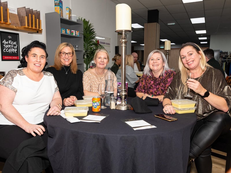 Diners enjoying the Waste Not Feast More event at Down At Town in Burnley Town Centre. Photo: Kelvin Lister-Stuttard