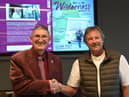 Clive Holt (left) with Dave Thomas, who both wrote the new book Out Of The Wilderness; A Director's Life at Burnley FC.