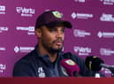 Burnley manager Vincent Kompany speaks to the media at the press conference before the opening game against Huddersfield Town at Gawthorpe. Photo: Kelvin Stuttard