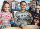 St John's CE Cliviger schoolchildren have designed baubles for a new Miller Homes housing dvelopment's community Christmas tree