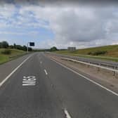 Police shut the M65 in Blackburn whilst they responded to a concern for a woman's welfare today (Tuesday, May 31)