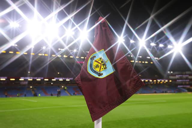 BURNLEY, ENGLAND - MARCH 01: (EDITORS NOTE: A star filter was used for this image.) General view inside of the stadium ahead of the Premier League match between Burnley and Leicester City at Turf Moor on March 01, 2022 in Burnley, England. (Photo by Alex Livesey/Getty Images)