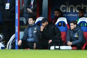 LONDON, ENGLAND - FEBRUARY 24: Vincent Kompany, Manager of Burnley, looks on during the Premier League match between Crystal Palace and Burnley FC at Selhurst Park on February 24, 2024 in London, England. (Photo by Alex Davidson/Getty Images)