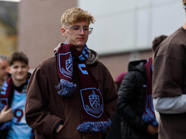 Burnley fans arrive at Turf Moor for the Premier League fixture against Brighton and Hove Albion. Photo: Kelvin Lister-Stuttard