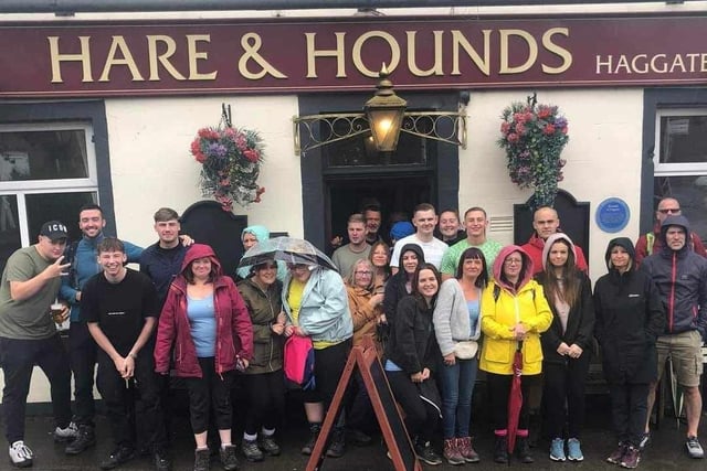 12 photos of people enjoying a pub walk to help fundraise for Burnley group Support After Suicide.