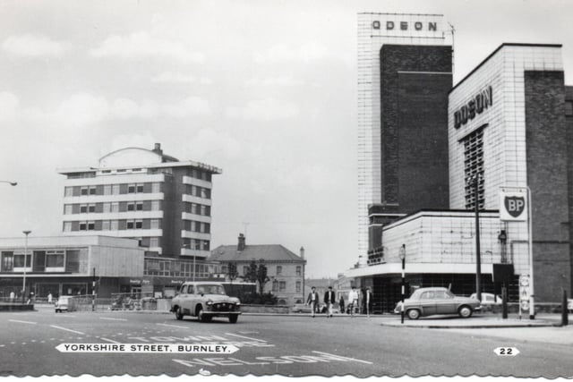 Though this card informs us that we are on Yorkshire Street, much of the image relates to Gunsmith Lane. The Keirby Hotel, of 1958, is on the left, and the splendid Odeon Cinema, 1937, is on the right