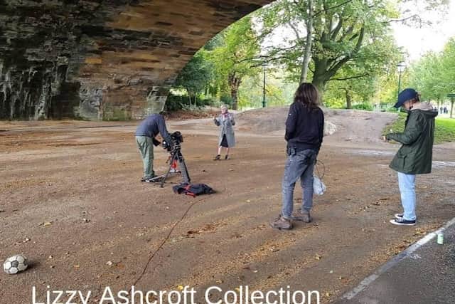 Filming Granny at Avenham Park underpass