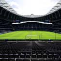 LONDON, ENGLAND - MARCH 30: General view inside the stadium prior to the Premier League match between Tottenham Hotspur and Luton Town at Tottenham Hotspur Stadium on March 30, 2024 in London, England. (Photo by Mike Hewitt/Getty Images)
