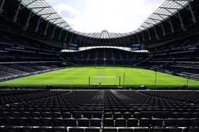 LONDON, ENGLAND - MARCH 30: General view inside the stadium prior to the Premier League match between Tottenham Hotspur and Luton Town at Tottenham Hotspur Stadium on March 30, 2024 in London, England. (Photo by Mike Hewitt/Getty Images)