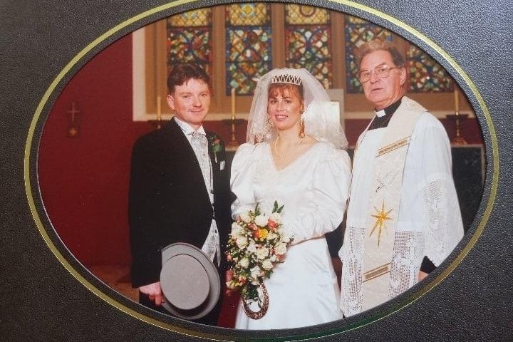 Carol Hill married Paul Biddulph at St Mary's RC Church in Burnley, with the late Canon Deeney officiating. Their wedding day was October 1st, 1994