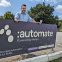 Alex Abbey, head of sales and marketing at automate, the new sponsors of Clitheroe Cricket Club