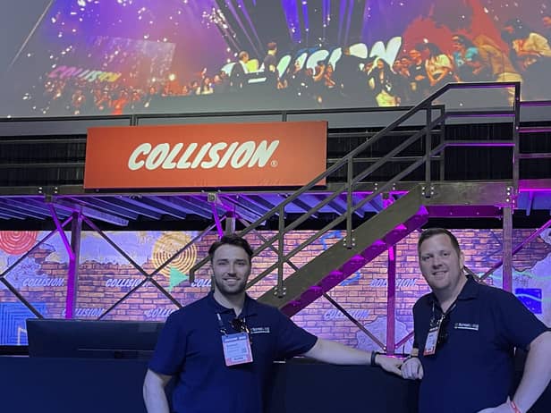 Sam and Martin in Toronto, Canada for the Collision summit