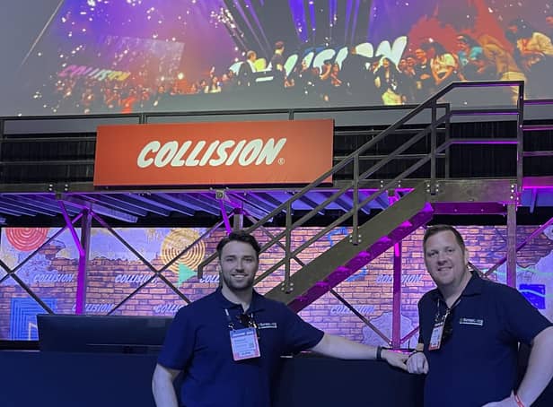 Sam and Martin in Toronto, Canada for the Collision summit