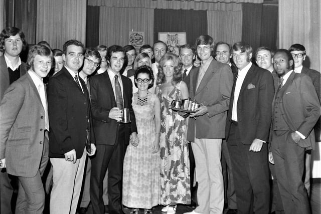 Lowerhouse officials and players showed their appreciation of their professional for three years, Des Sparks, with a surprise presentation at Lucas Sports Club on Thursday 9th September 1971. The event was a farewell party organised by Des and his wife Wendy and by Tony Payne and Veda, his wife, who were emigrating to Johannesburg to where the professional was returning home.
