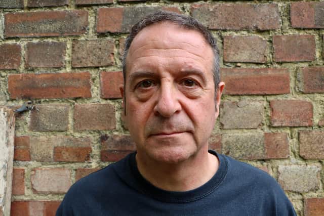Mark Thomas brings his latest sell-out Fringe show Black & White to Blackburn's Darwen Library Theatre on Thursday. Photo credit: Tony Pletts