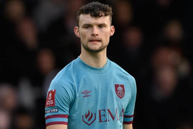 Burnley's Luke McNally 

The Emirates FA Cup Third Round - Bournemouth v Burnley - Saturday 7th January 2023 - Dean Court - Bournemouth