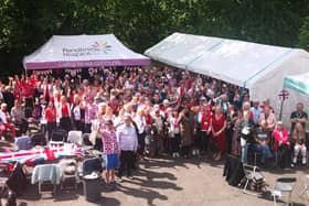 Pendleside Hospice volunteers celebrate the Queen’s Platinum Jubilee