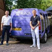 Founders Paul White and Conor Walsh with a Patch Van