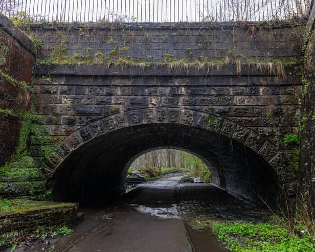 Residents are concerned about Sandholme Aqueduct in Thompson Park, Burnley, leaking. Photo: Kelvin Lister-Stuttard