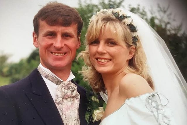 Neil Holt and Gina Taylor married in May, 1997 at St Mary Magdalene's RC Church followed by a reception at Mytton Fold Farm in Langho