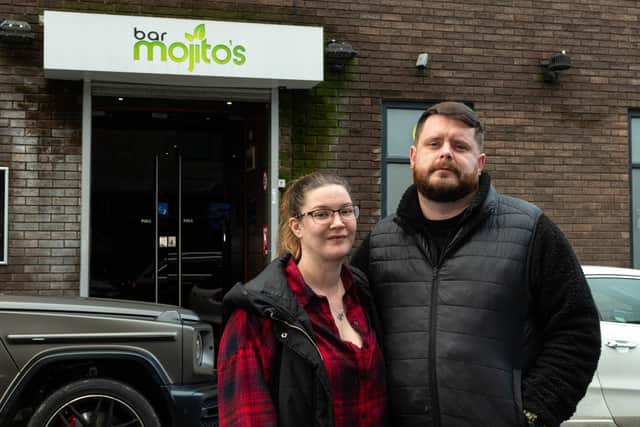 Brooklyn and Adam Wolski-Brown, co-owners of Bar Mojitos in Burnley, which has had several break-ins in the past few months. Photo: Kelvin Lister-Stuttard