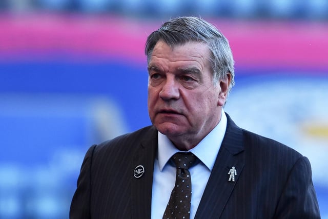 LEICESTER, ENGLAND - APRIL 22: Sam Allardyce, Former manager of West Bromwich Albion, looks on ahead of the Premier League match between Leicester City and West Bromwich Albion at The King Power Stadium on April 22, 2021 in Leicester, England. Sporting stadiums around the UK remain under strict restrictions due to the Coronavirus Pandemic as Government social distancing laws prohibit fans inside venues resulting in games being played behind closed doors.  (Photo by Rui Vieira - Pool/Getty Images)