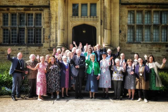 Friends of Gawthorpe Hall, including the Lord Lieutenant of Lancashire, Lord Charles Shuttleworth with Lady Ann and his cousin Gilly Newbery who was a trustee.