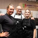 Natalie Stephenson, James Bannister and Libby Stalton-Tracey inside the Down Town Kitchen & Cafe.  Photo: Kelvin Lister-Stuttard