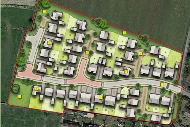 The proposed layout of the Worsthorrne development