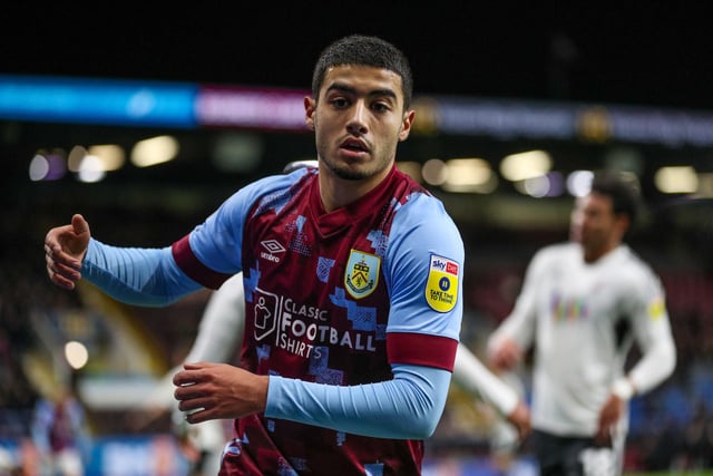 Burnley's Anass Zaroury in action

The Carabao Cup Third Round - Burnley v Crawley Town - Tuesday 8th November 2022 - Turf Moor - Burnley