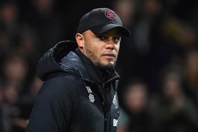 Clarets boss Vincent Kompany