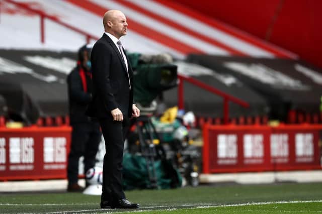 Sean Dyche, Manager of Burnley. (Photo by Tim Goode - Pool/Getty Images)