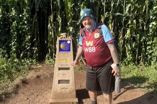 Anthony Williams, of Padiham, took on the gruelling pilgrimage route Camino Del Norte in aid of the Rosemere Cancer Foundation.