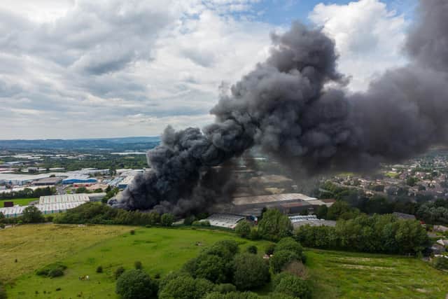 Fire blazes at CoolKit in Burnley. Photo: Kelvin Lister-Stuttard