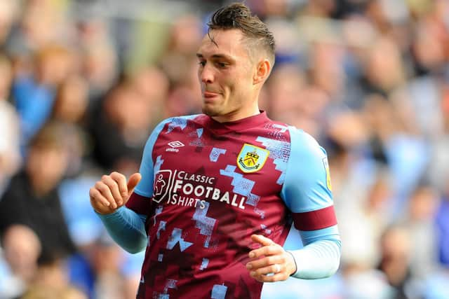 Burnley's Connor Roberts during the game

Photographer Ian Cook/CameraSport

Skybet Championship - Cardiff City v Burnley - Saturday 1st October 2022 - Cardiff City Stadium - Cardiff
 
World Copyright © 2022 CameraSport. All rights reserved. 43 Linden Ave. Countesthorpe. Leicester. England. LE8 5PG - Tel: +44 (0) 116 277 4147 - admin@camerasport.com - www.camerasport.com