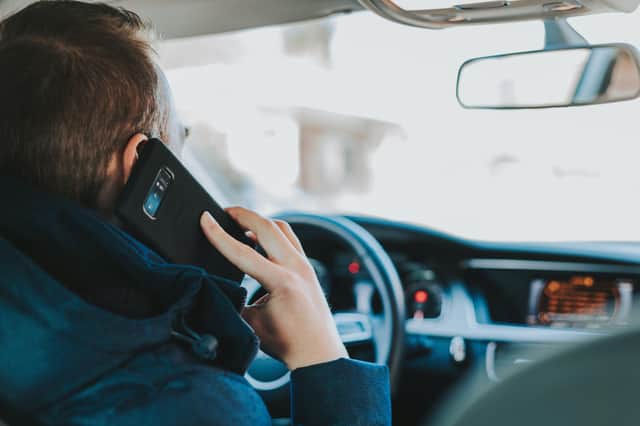 Those caught using a mobile phone while driving caught could be landed with a £200 fine and six points on their licence
